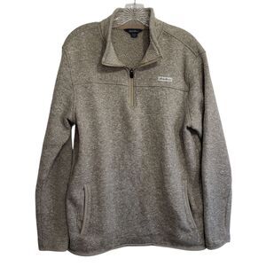 Eddie Bauer Men's Large Quarter Zip Pullover Sweater